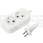 Удлинитель бытовой Smartbuy (SBE-10-2-05-N) 2 гнз х 5,0 м (10А/2.2 кВт, ПВС 2х1.0), фото 1