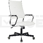 Кресло руководителя Бюрократ CH BALANCE белый экокожа крестов. металл черный, фото2