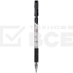 Набор ручек шариковых Deli Arrow EQ10-BK-P синий металлик/черный, черные чернила, коробка картонная (12шт) сменный стержень, линия 0.7мм, резиновая манжета, фото3