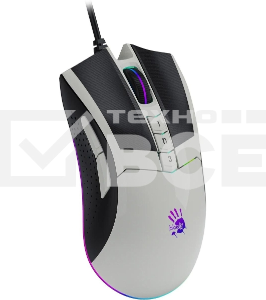 Мышь проводная A4Tech Bloody W90 Max белый/черный, 10000 dpi, USB, кнопки - 10