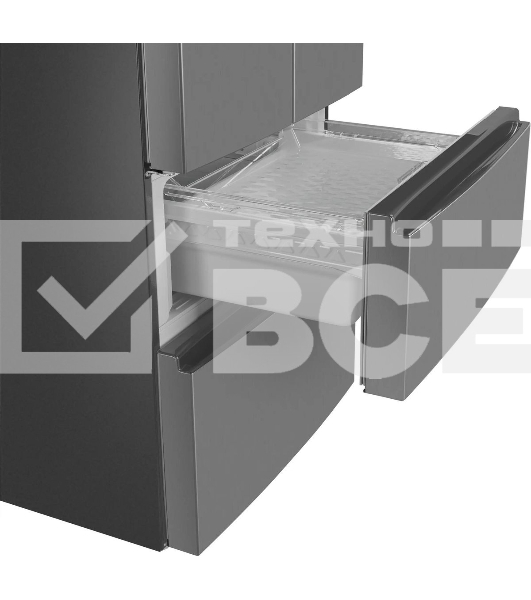 Холодильник Maunfeld MFF180NFSE01 нержавеющая сталь трехкамерный 224/113л морозилка снизу, No Frost