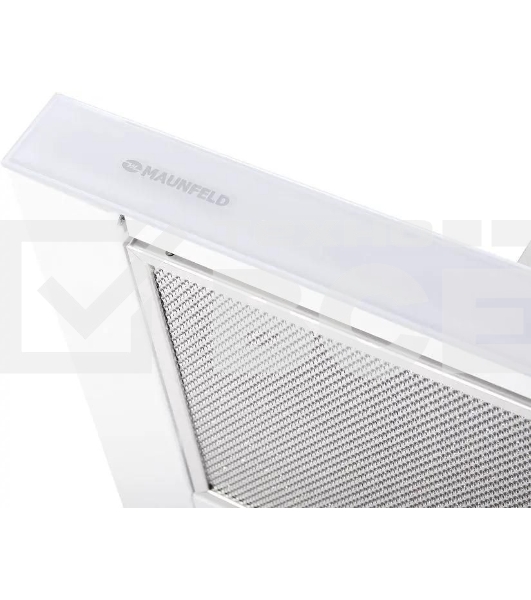 Вытяжка встраиваемая Maunfeld Ouse Touch Glass 60 белый, 60 см, 750 куб. м/ч, 48 дБ