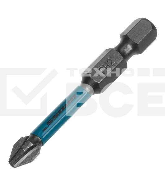 Набор бит Gross торсионных PH2x50 мм, для ударных шуруповертов, отрывн., 10 шт.