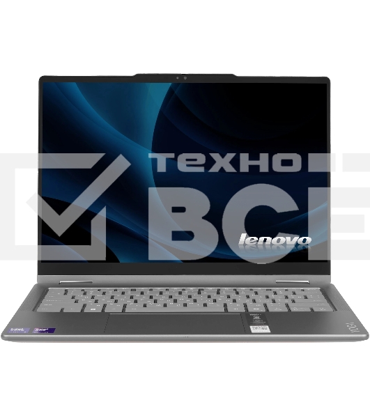 Ноутбук Lenovo Yoga 7 2-in-1 14ILL10 14'(1920x1200 OLED)/Touch/Intel Core Ultra 5 226V(2.1Ghz)/16384Mb/512PCISSDGb/noDVD/Int:Intel Arc Graphics 130V/Cam/BT/WiFi/70WHr/war 1y/1.38kg/luna grey/Win11Pro_ENG + 65W, Pen