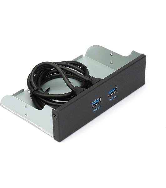 Планка USB 3.0 на переднюю панель 5.25' Gembird FP5.25-USB3-2A, USB, 2xUSB-A 3.0, USB