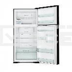 Холодильник Hitachi R-V660PUC7-1 BBK черный бриллиант двухкамерный инвертер 405/145л морозилка сверху, фото2