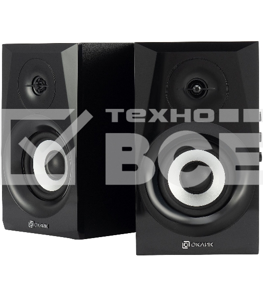 Акустическая система Oklick OK-166 BT 2.0 черный 40Вт