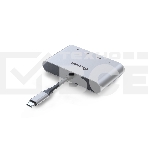 Распределитель Infobit iHub 301 3 подключения через 1 кабель USB-С, фото 1