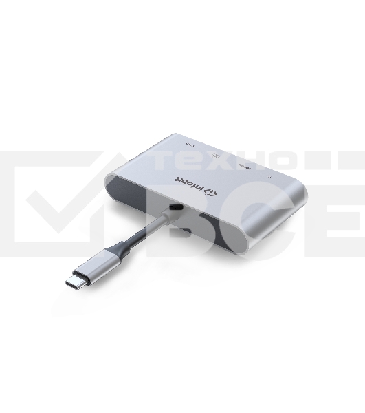 Распределитель Infobit iHub 301 3 подключения через 1 кабель USB-С
