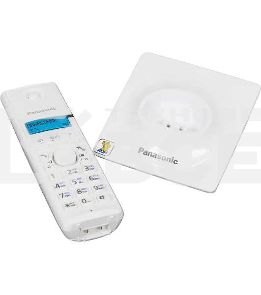 Телефон беспроводной (DECT) Panasonic KX-TG1711RUW (белый) {АОН, Caller ID,12 мелодий звонка,подсветка дисплея,поиск трубки}