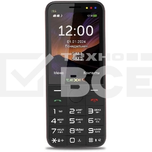 Мобильный телефон TeXet TM-315 черный-красный