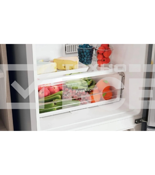 Холодильник Indesit ITS 4180 G серебристый двухкамерный 220/78л морозилка снизу, No Frost
