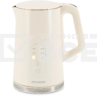 Чайник электрический Hyundai HYK-S3605 1.7л. 2200Вт кремовый корпус: металл