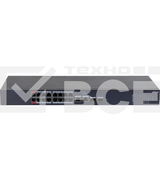 Коммутатор Dahua DH-CS4218-16ET-135 (L2) 16x100Мбит/с 2xКомбо (1000BASE-T/SFP) 16PoE 135W управляемый
