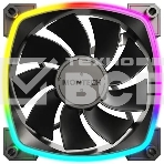 Вентилятор для корпуса Montech RX120 Reverse ARGb 120х120x25 черный 4-pin 27дБ (RX120 PWM BLACK) Ret, фото 1