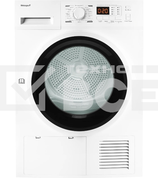 Сушильная машина Weissgauff WD 6148 D Heat Pump, белый