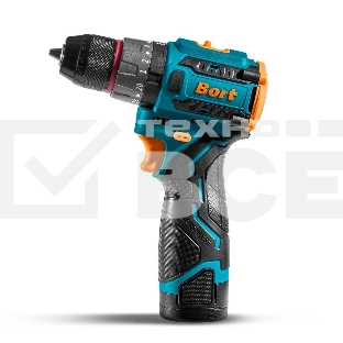 Дрель-шуруповерт Bort BAB-16U, Аккумуляторная, 16.8В, 2 АКБ, Кейс