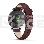 Смарт-часы Garmin Lily 2 Classic темно-бронзовый, ежевичный кожаный ремешок 35,4мм, фото7