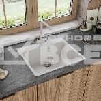 Кухонная мойка Maunfeld Perla 580 MFQS-580W кремовый, фото2
