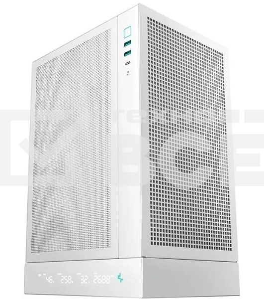 Компьютерный корпус Deepcool CH170 DIGITAL белый без БП mATX 1x120mm 1xUSB2.0 1xUSB3.0 audio bott PSU