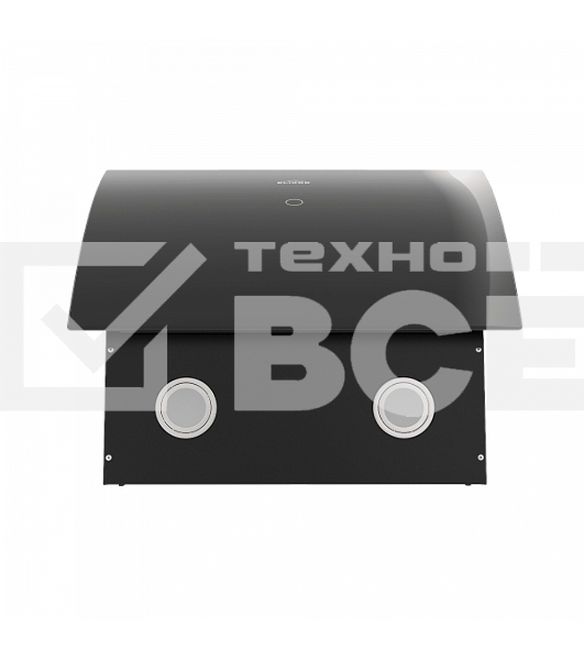 Вытяжка каминная Elikor Wave BK 50 черный, управление сенсорное (1 мотор)