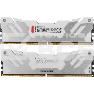 Оперативная память Kingston Fury Renegade, DDR5, 32GB (2x16GB), 6800MHz, CL36, DIMM, с радиатором, белый