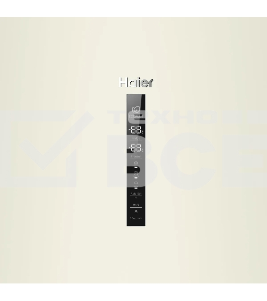 Холодильник Haier C2F636CCRGU1 бежевый, двухкамерный, 256/108л, морозилка снизу, No Frost