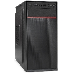 Компьютерный корпус Minitower ExeGate BAA-113-UNS500 (mATX, БП UNS500 с вент. 12см, 2*USB, аудио, черный), фото 1
