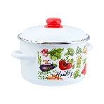 Кастрюля Appetite 1RD201M Veggies эмалированная сталь, цилиндрическая 4 л, фото3