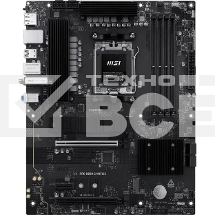 Материнская плата MSI PRO B850-S WIFI6E, AM5, AMD B850, 4xDDR5, 4xSATA, 2xM.2, 1xPCIe 4.0 x16, 1xPCIe 4.0 x4, 1xPCIe 3.0 x1, 1xDP, 1xHDMI, 1x2.5Gb LAN, Wi-Fi 6E, Bluetooth 5.3, 1xUSB-C 10Gbps, 3xUSB-A 10Gbps, 4xUSB-A 5Gbps, 3x3.5 мм, 7.1, ATX