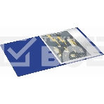 Папка с 80 прозрачными вкладками Silwerhof Eco A4, пластик, 0.7мм, синий, фото5