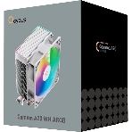 Кулер для процессора Ocypus Gamma A20 WH ARGB, 92mm FARGB FAN, Top FARGB Panel, 2 HEAT PIPES, 3-PIN, 1900 RPM, 21DBA, HYDRO BEARING, LGA115X/1200/1700/18XX, AM4/AM5, фото4