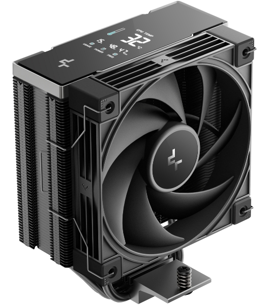 Кулер для процессора DEEPCOOL AK400 G2 DIGITAL NYX LGA1851/1700/1200/115X/AM5/AM4 (12шт/кор, TDP 220W, PWM, Fan 120mm, 4 тепл. трубки, черный) RET