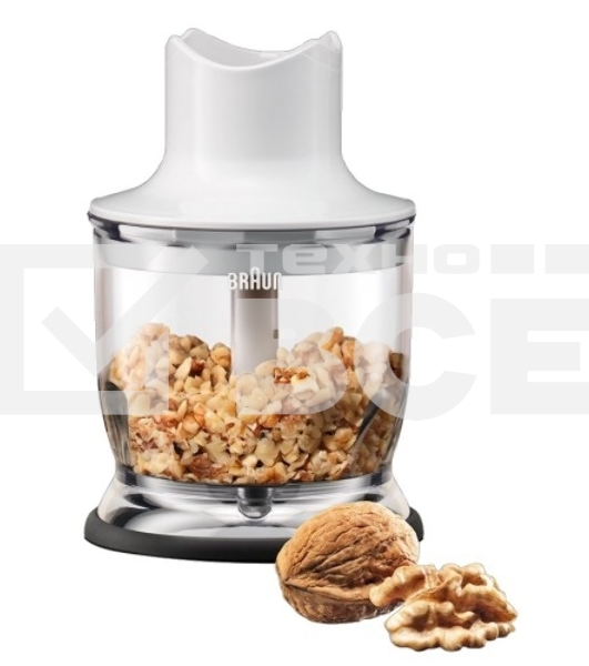 Блендер погружной Braun MQ 3035 WH Sauce 700Вт белый/синий