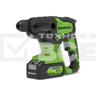 Перфоратор аккумуляторный GreenWorks GD24SDS2 24В (3803007)