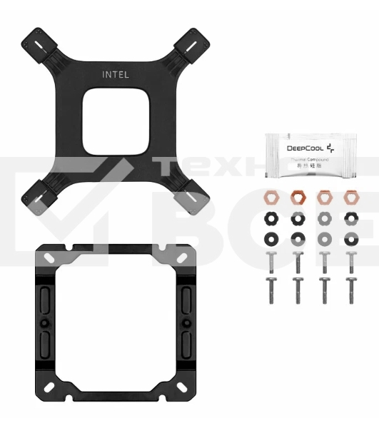 Кулер для процессора DEEPCOOL AG400 DIGITAL BK черный, 120 мм, алюминий/медь, 2100 об/мин, 31.6 дБ, 4 pin, 220 Вт, 152.7 мм