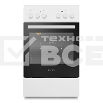 Плита электрическая Maunfeld MEC55CW07 белый, конфорок 4 шт, духовка 60 л, 50 см x 85 см x 60 см, фото 1