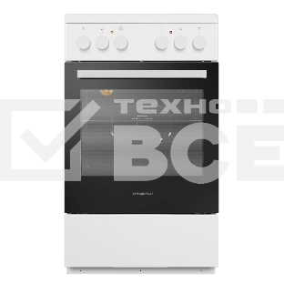 Плита электрическая Maunfeld MEC55CW07 белый, конфорок 4 шт, духовка 60 л, 50 см x 85 см x 60 см