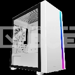 Корпус без блока питания PCCooler LM300 ARGB WH, Tempered Glass Mid Tower, белый, ABS, TG, SPCC, 1x120mm ARGB mATX, ITX 170/330/mm 2x2.5