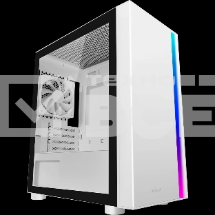 Корпус без блока питания PCCooler LM300 ARGB WH, Tempered Glass Mid Tower, белый, ABS, TG, SPCC, 1x120mm ARGB mATX, ITX 170/330/mm 2x2.5