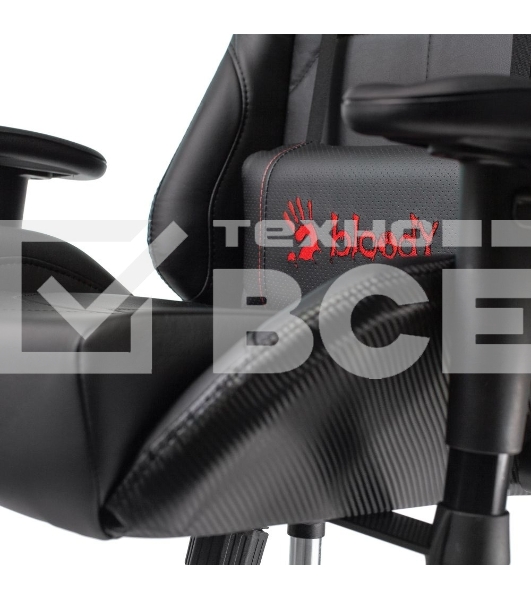 Кресло игровое A4Tech Bloody GC-500, черный, эко.кожа, крестовина пластик