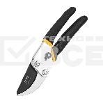 Секатор Deli DL580204 Размер 200 мм. Макс диаметр резки 15 мм. Сталь 55С. Термообработанная поверхность. Тефлоновая уплотнённая пластиковая ручка., фото2