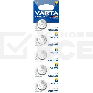 Батарея Varta Energy CR2025 BL5 Lithium 3V CR2025 (5шт) блистер