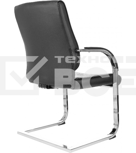 Кресло компьютерное Бюрократ T-8010-LOW-V/BLACK черный, искусственная кожа