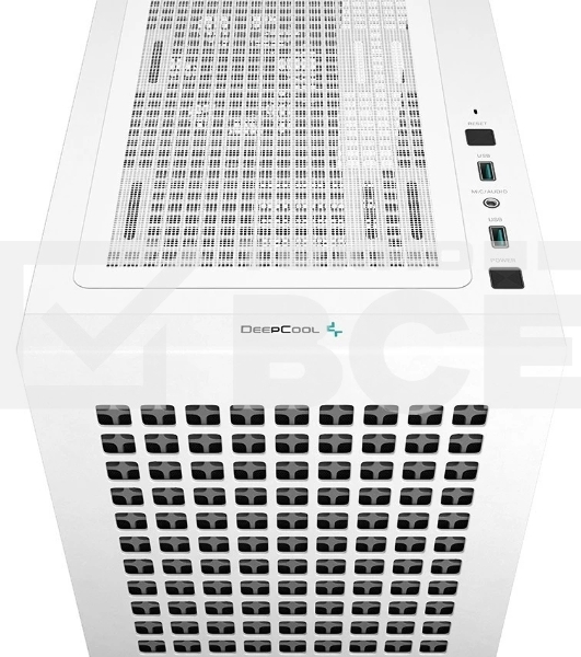 Компьютерный корпус Deepcool CH370 белый без БП mATX 1x120мм 1xUSB 2.0 1xUSB 3.0 audio bott PSU