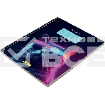 Набор тетрадей Silwerhof 2001674 48 листов, клетка, A5, Неоновые животные в очках 3 дизайна, мелованный картон, гребень (упаковка: 3шт), фото6