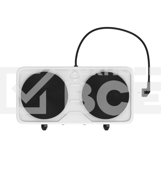 Плита настольная MAXVI HE211 белый