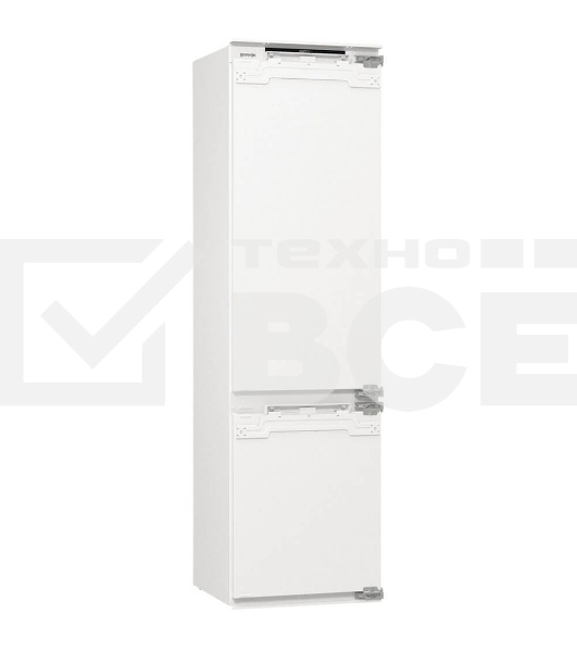 Встраиваемый холодильник Gorenje NRKI519E82WF, 193 см, электронное управление, цифровой дисплей, Wi-Fi, NoFrost Dual, Multiflow 360, контейнер CrispZone с контролем влажности, функция ConvertActive, AdaptTech, MultiAdjust, жесткое крепление, инверторный компрессор, уровень шума 35 дБ