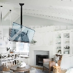 Кронштейн для телевизора Arm Media LCD-1750 черный, 26'-65' макс. 90 кг, потолочный, поворот и наклон, фото3