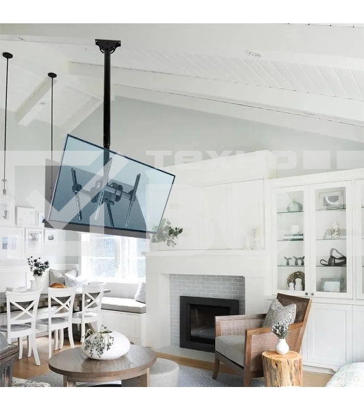 Кронштейн для телевизора Arm Media LCD-1750 черный, 26'-65' макс. 90 кг, потолочный, поворот и наклон